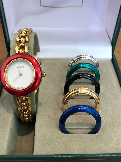 gucci interchangeable watch price|authentic Gucci bezel watch.